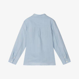 Tartine et Chocolat-قميص كتان بلون السماء للأولاد | Childrensalon Outlet
