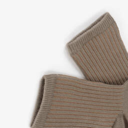 Tartine et Chocolat-جوارب مزيج قطن محبوك لون بيج غامق للأولاد | Childrensalon Outlet