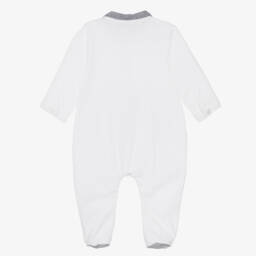 Tartine et Chocolat-Белый хлопковый комбинезон для малышей | Childrensalon Outlet