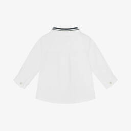 Tartine et Chocolat-Boys White Cotton Long Sleeve Shirt | Childrensalon Outlet