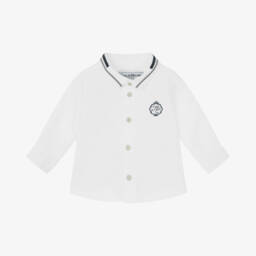 Tartine et Chocolat-Boys White Cotton Long Sleeve Shirt | Childrensalon Outlet