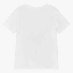 Tartine et Chocolat-Boys White Cotton Truck T-Shirt | Childrensalon Outlet