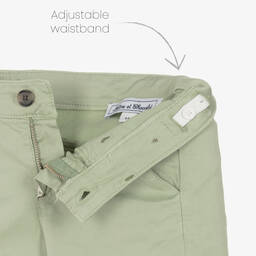 Tartine et Chocolat-Boys White & Green Shorts Set | Childrensalon Outlet