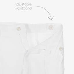 Tartine et Chocolat-Boys White Linen Shorts | Childrensalon Outlet