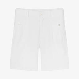 Tartine et Chocolat-Boys White Linen Shorts | Childrensalon Outlet
