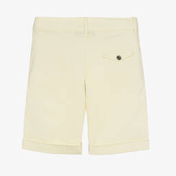 Tartine et Chocolat-Boys Yellow Cotton Chino Shorts | Childrensalon Outlet