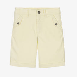 Tartine et Chocolat Boys Yellow Cotton Chino Shorts