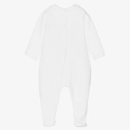 Tartine et Chocolat-Праздничный белый велюровый комбинезон | Childrensalon Outlet