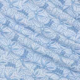 Tartine et Chocolat-فستان برودوري قطن لون أزرق | Childrensalon Outlet