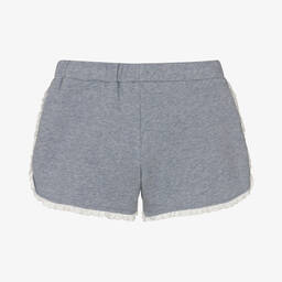 Tartine et Chocolat-شورت قطن جيرسي لون أزرق للبنات | Childrensalon Outlet