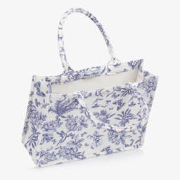 Tartine et Chocolat-Сумка синий и белый с цветочным узором для девочек | Childrensalon Outlet
