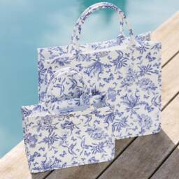 Tartine et Chocolat-Сумка синий и белый с цветочным узором для девочек | Childrensalon Outlet