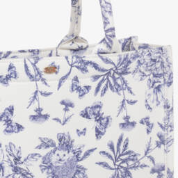 Tartine et Chocolat-Сумка синий и белый с цветочным узором для девочек | Childrensalon Outlet