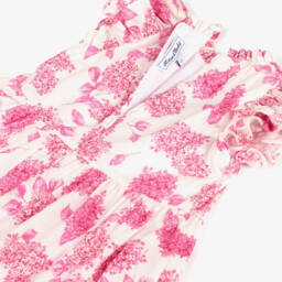Tartine et Chocolat-Girls Blush Floral Ruffle Dress | Childrensalon Outlet