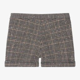 Tartine et Chocolat-Girls Checked Wool Blend Shorts | Childrensalon Outlet