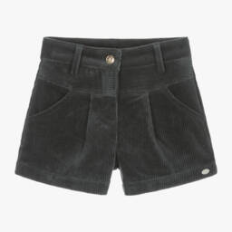 Tartine et Chocolat-Girls Corduroy Blue Shorts | Childrensalon Outlet