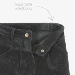 Tartine et Chocolat-Girls Corduroy Blue Shorts | Childrensalon Outlet