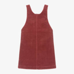 Tartine et Chocolat-Girls Dark Rose Cord Pinafore | Childrensalon Outlet