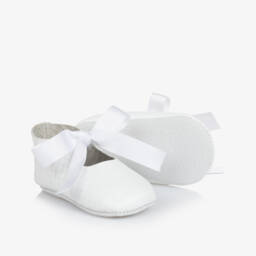 Tartine et Chocolat-Girls Elegant White Leather First Steps | Childrensalon Outlet