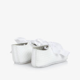 Tartine et Chocolat-Girls Elegant White Leather First Steps | Childrensalon Outlet