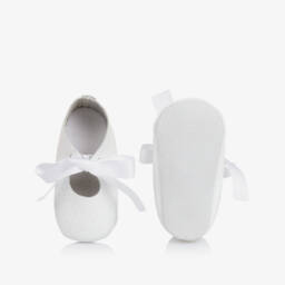 Tartine et Chocolat-Girls Elegant White Leather First Steps | Childrensalon Outlet