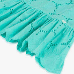 Tartine et Chocolat-فستان زهر القطن الأخضر للبنات | Childrensalon Outlet