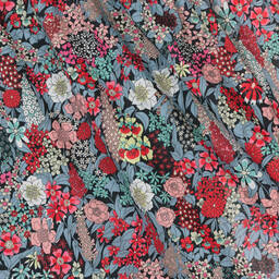 Tartine et Chocolat-فستان قطن لون أسود وزهري بطبعة ورود | Childrensalon Outlet