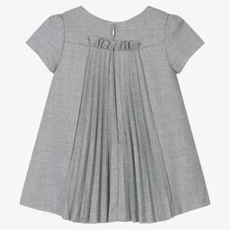 Tartine et Chocolat-Серое плиссированное платье | Childrensalon Outlet