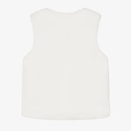 Tartine et Chocolat-جيليه فرو صناعي لون عاجي للبنات | Childrensalon Outlet