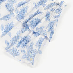 Tartine et Chocolat-Girls Ivory Floral Cotton Skirt | Childrensalon Outlet