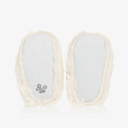 Tartine et Chocolat-بوت بيبي فرو صناعي لون عاجي | Childrensalon Outlet