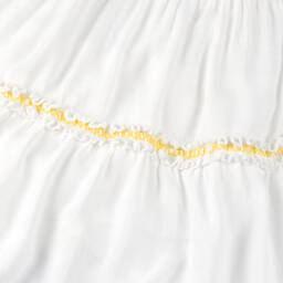 Tartine et Chocolat-Girls Ivory & Yellow Floral Maxi Gown | Childrensalon Outlet