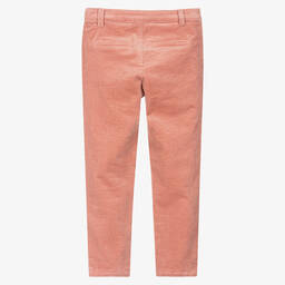 Tartine et Chocolat-Girls Pale Pink Cotton Corduroy Trousers | Childrensalon Outlet