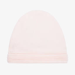 Tartine et Chocolat-Girls Pale Pink Cotton Hat | Childrensalon Outlet
