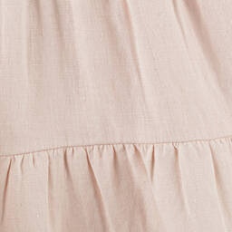 Tartine et Chocolat-فستان كتان مطرز لون زهري فاتح | Childrensalon Outlet