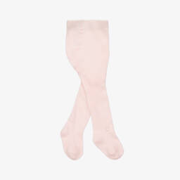 Tartine et Chocolat-Girls Pale Pink Knit Tights | Childrensalon Outlet