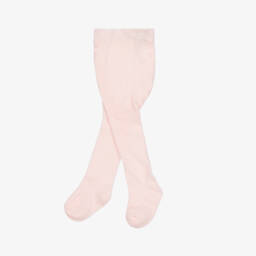 Tartine et Chocolat-Girls Pale Pink Knit Tights | Childrensalon Outlet