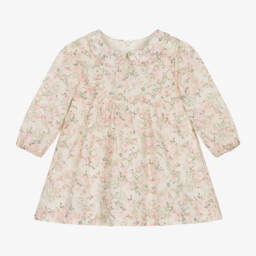 Tartine et Chocolat-Girls Pastel Floral Cotton Dress | Childrensalon Outlet