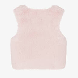 Tartine et Chocolat-Розовый жилет из искусственного меха | Childrensalon Outlet