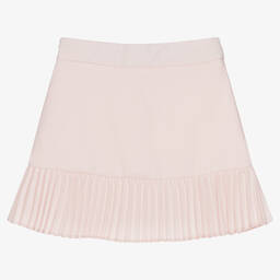 Tartine et Chocolat-Girls Pink Pleated Frill Skirt | Childrensalon Outlet