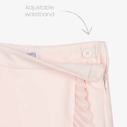 Tartine et Chocolat-Girls Pink Pleated Frill Skirt | Childrensalon Outlet