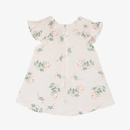 Tartine et Chocolat-Girls Plumeti Cotton Floral Frock | Childrensalon Outlet