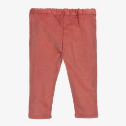 Tartine et Chocolat-Girls Red Corduroy Trousers | Childrensalon Outlet
