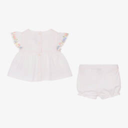 Tartine et Chocolat-Girls Rosy Cotton Blossom Ensemble | Childrensalon Outlet