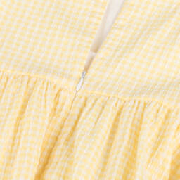 Tartine et Chocolat-Girls Sunny Gingham Seersucker Frock | Childrensalon Outlet