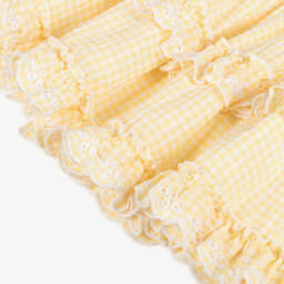 Tartine et Chocolat-تنورة بنات قماش سييرساكر بنقشة المربعات | Childrensalon Outlet