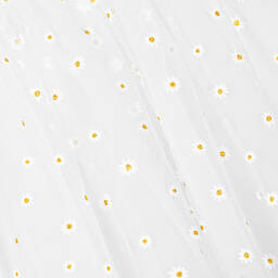 Tartine et Chocolat-Girls White Tulle Daisy Dress | Childrensalon Outlet