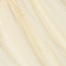 Tartine et Chocolat-Желтое платье с вышивкой английской гладью | Childrensalon Outlet