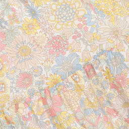 Tartine et Chocolat-Girls Yellow Cotton Liberty Print Dress | Childrensalon Outlet