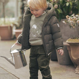 Tartine et Chocolat-Green Cord Trousers | Childrensalon Outlet